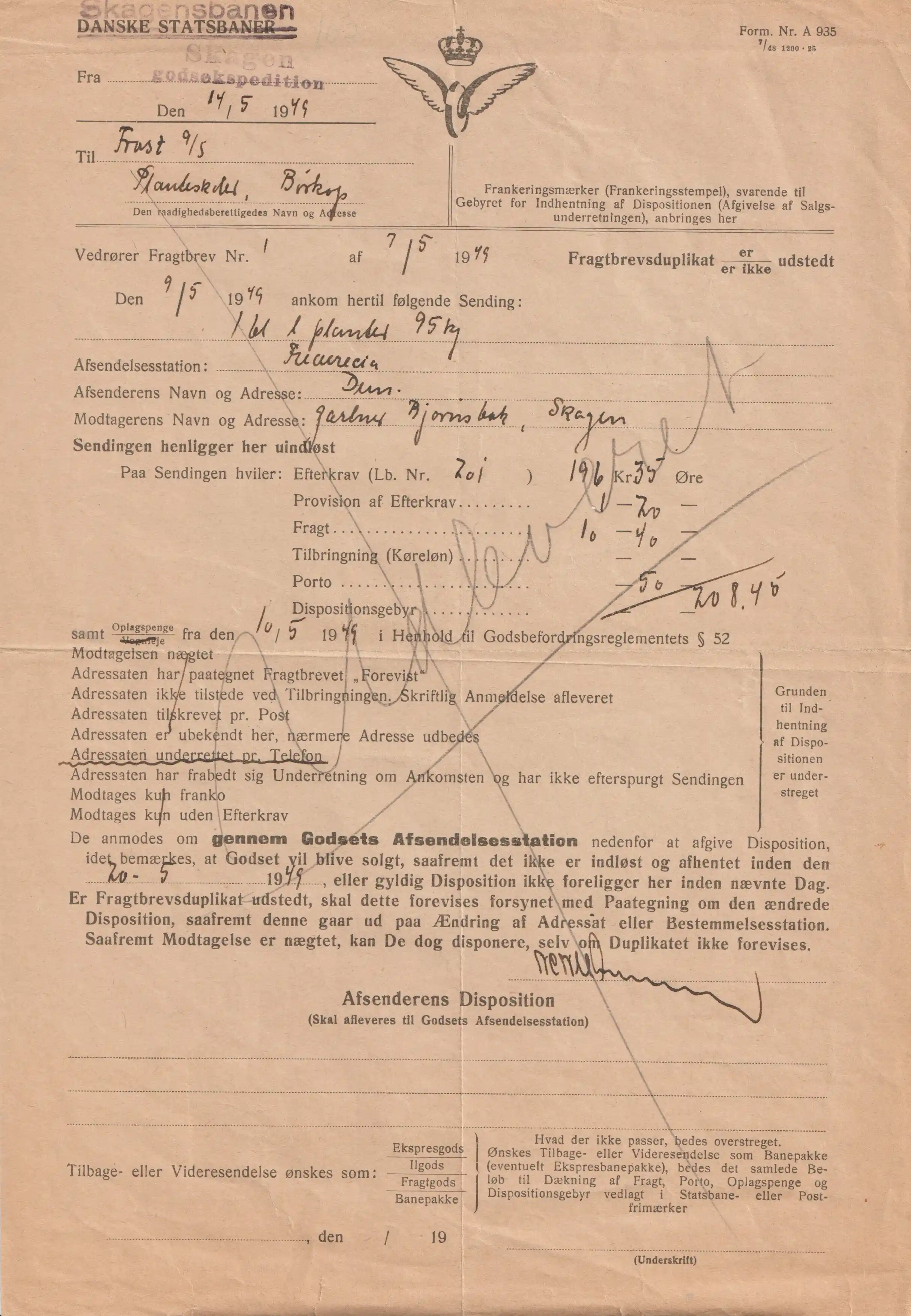 Billede af aktions lot 747