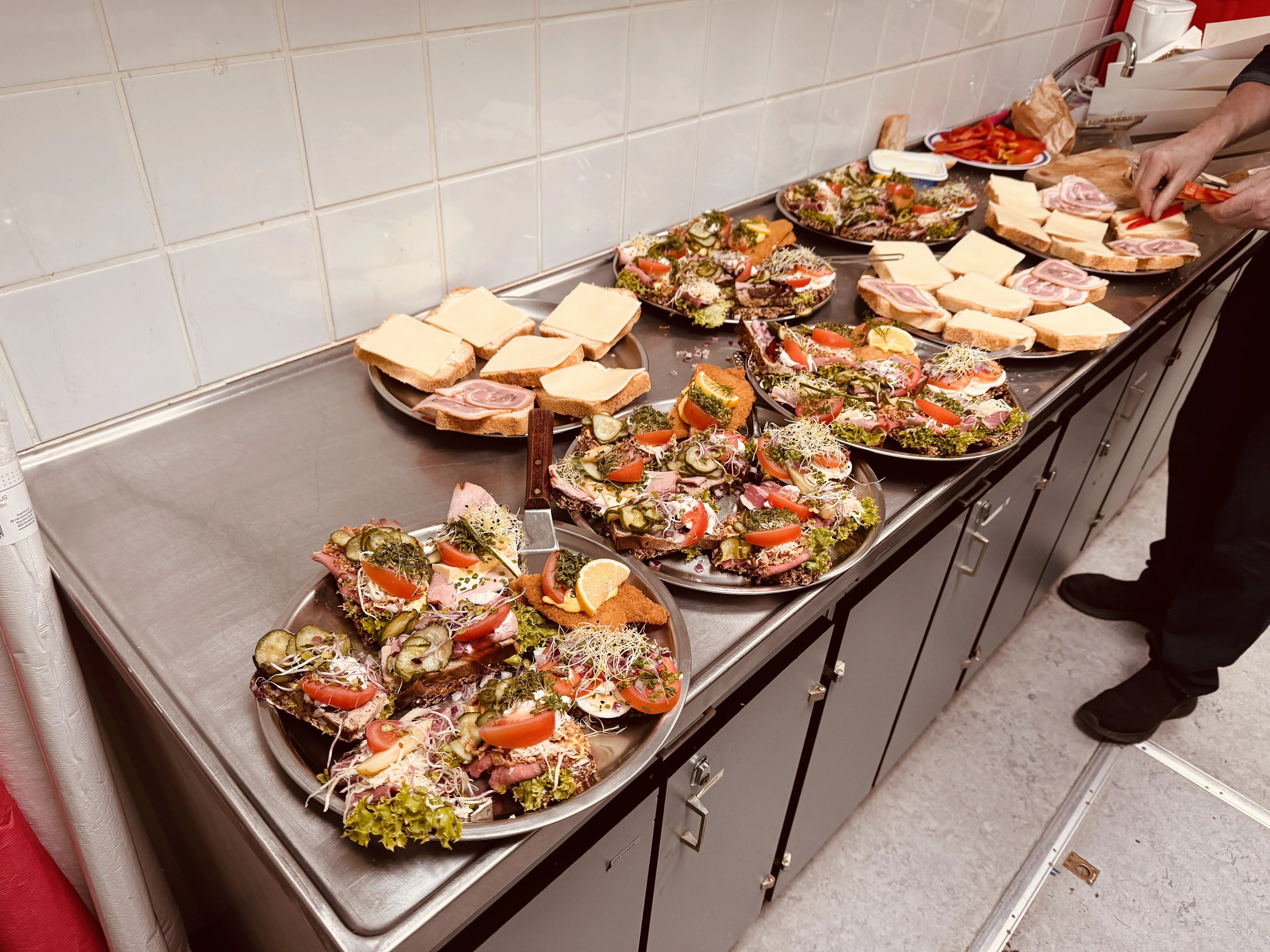 Der var godt med højt belagt smørrebrød